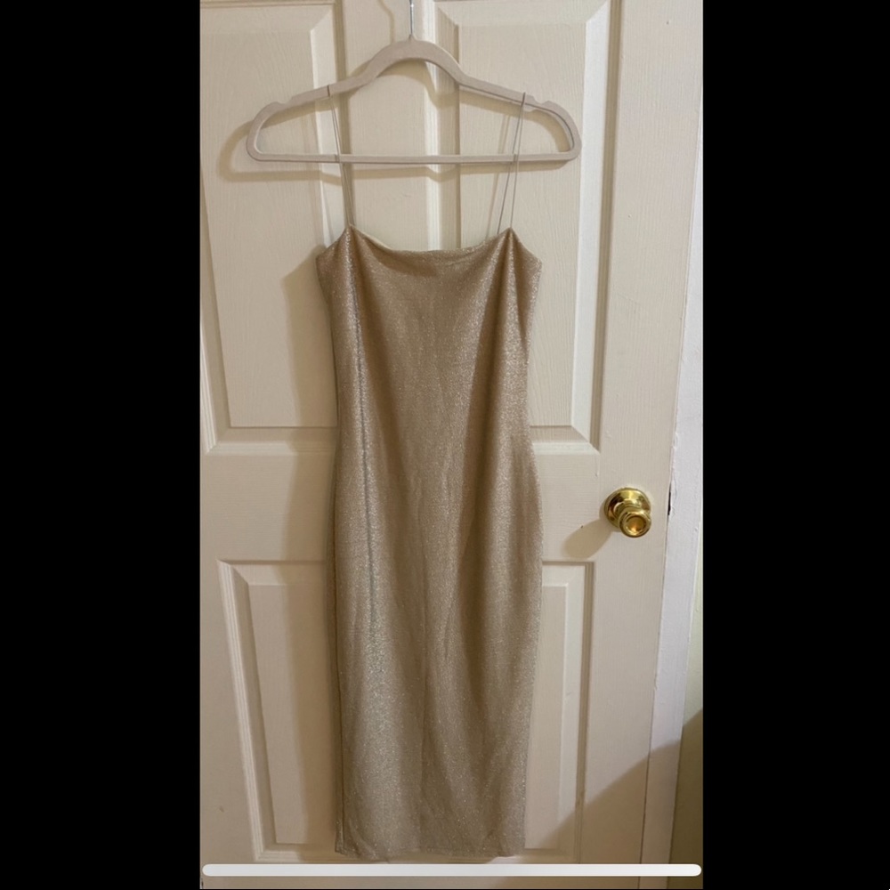 Meshki glitter bodycon midi dress